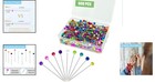 Assorted Color Sewing Pins - 600 Pearlized Straight Pins For Fabric Projects