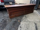 Vintage Country Store Pine Counter Cash Wrap - 97 5    L X 30 5    H X 24    Deep