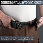 Mozeto Duty Belt  2  Police Security Nylon Belts Law Small  Black 