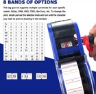 8 Digits Price Tag Gun With 5000 Sticker Labels And 4 Ink Refill Marker New