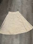 Vintage Ralph Lauren Country Label Skirt Wide Long Khaki Side Pockets 90s Sz 8