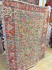 Auth  19th C Antique Serapi Heriz Rug        Rare  Mystical Art         Gold 5x6