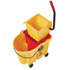 Wavebrake Mop Bucket 4 5 Gal Square Durable Dirty Water Web Molded Plastic Red