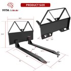 46  2000lbs Quick Tach Pallet Forks Attachmemt For Tractor Skid Steer Heavy Duty