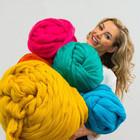Bulky Wool Yarn Chunky Arm Knitting Super Soft Giant Ball Roving Crocheting Diy