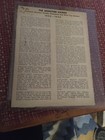 1932-33 Moncton Hawks Scribble Program Very Rare 