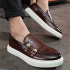 Men Vintage Alligator Crocodile Pattern Skateboarding Leather Shoes Man Fashion