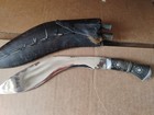 Antique Gurkha Kukri Khukuri Knife W  Scabbard   Little Knives Lion Head Handle