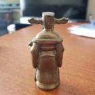 Vintage Solid Brass Ancient Chinese Figure  Pre Owned 