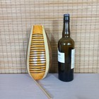 Handcrafted Brown Gourd Guiro  Latin Folk Art Percussion Instrument
