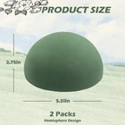 2 Pcs Floral Foam Half Balls 5 5 w X 2 76 h  Green Round Styrofoam Half Spher   