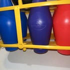 Vintage 80   s Empire  Bowling Set Complete 10 Pins 2 Balls And Holder Canada