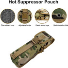Hot Suppressor Pouch Heat Insulation Case Melt Resistant Rifle Pistol Silencer S