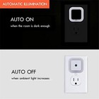 Uigos Led Night Light Lamp With Smart Sensor Dusk 6 Count  pack Of 1  White