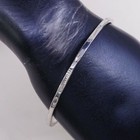 8 5     Vtg Taxco Sterling Silver Handmade Bangle  Bracelet  Stamped 925 Mexico