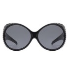 Oversized Round Women s Fashion Shades - Wrap Around Designed Outdoor Sunglasses