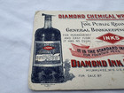 1920 s Ink Blotter Diamond Ink Co Chemical Writing Fluid Milwaukee Wisconsin Wi
