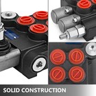 2 Spool Hydraulic Directional Control Valve 11 Gpm  Double Acting Cylinder Spool