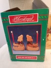 House Of Lloyd Christmas Around The World Wooden Teddy Taper Holder Set Not Used