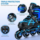Adjustable Inline Skates For Kids 5-12  Light Up Wheels  Safe Beginner Blades