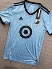 Mls Minnesota United Fc Mens Small Blue Short Sleeve Replica Jersey