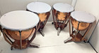 4 Ludwig Copper Timpani Drums With Gauges  New Remo Heads  Free Shipping