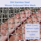 4 Pcs Stainless Steel Woven Wire Mesh 5 Mesh 11 x14  hard And Heat Resisting    