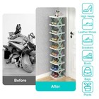 9 Tier Narrow Shoe Rack Entryway Organizer Vertical Space Saving Storage Shelf