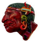 Antique 1920 s Native American Indian Celluloid Brooch Pin Chief Bust Bsa Vtg
