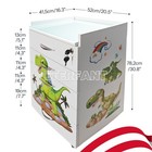 5 Drawer Dental Cartoon Medical Trolley Cart Acrylic Mobile Cabinet Rolling Cart