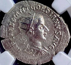 Silver Roman Denarius Ngc Graded Ancient Coin Emperor Gordian Iii 238-244ad Xf