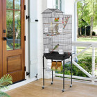 Bird Cage 64-inch Play Open Top Medium Small Parrot Parakeet Bird Cages With Det