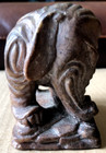 Vintage Original Elephant  stone Carved  Statue Figurine