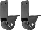 2pcs Luggage Wheels Replacement Universal Trolley Suitcase Bag Fixed Black 