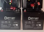  2  Mighty Max 12v 55ah Battery Replaces Wheelchair - Invacare - Converters case