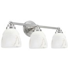 Aspen Creative 62192-1  Three Metal Bathroom Vanity Wall Light Fixture  22  W   