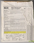 8634 Mccalls C 1966 - Princess Seam Dress In 3 Versions - Teen Sz 14 16 B 34 36 