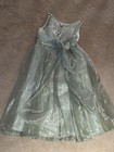 Elena Collection Flower Girl Mint Green Rayon Dress Size 9-10 Formal