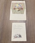    13x Vtg Mcm Christmas Greeting Cards Embossed Metallic Unused   