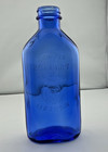 Vintage Phillips Milk Of Magnesia Cobalt Blue Glass Bottle Embossed Usa