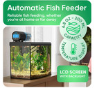 Alimentador Autom  tico Para Peces De Acuario Con Term  metro Digital  Dispensador