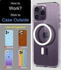 Metal Ring Compatible With Magsafe Sticker Designed For Iphone 12 17  Circle    