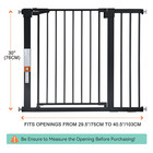 Dog Gate Auto Close Safety Gate  40 5 Inch Extra Wide Pet Gates Without Cat Door