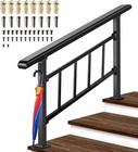 Versatile Step Stair Handrails For Outdoor Steps Adjustable For Step With Hook