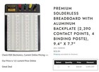 Solderless Breadboard  New  Wire Kit  Rsr Electronics Mb-106  Circuit Design