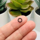 6mm  18g  Black Open Jump Rings - Us Seller