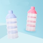 4 Layers Feeding Container Food Baby Milk Dispenser Box Powder Formula