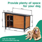 46  Pet Large Dog House Outdoor Indoor Wooden Kennel Weatherproof Dog House