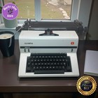 Vintage Olympia Sg3b Typewriter 1992 Brazil Rare Desktop Works See Video