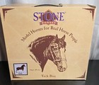 1998 Peter Stone Clydesdale Dark Bay 9733 Model Horse With Tack Box Free Ship 